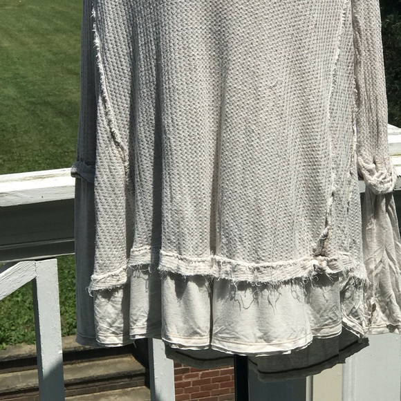 🛑SOLD🛑  FREE PEOPLE Laguna Thermal Top Ivory  LG - Picture 4 of 8